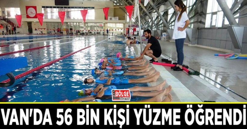 Van'da 56 bin kişi yüzme öğrendi