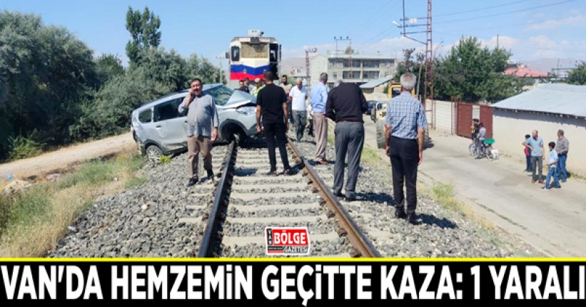 Van'da hemzemin geçitte kaza: 1 yaralı