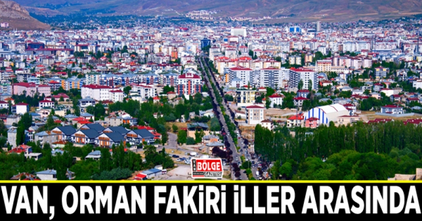 Van, orman fakiri iller arasında