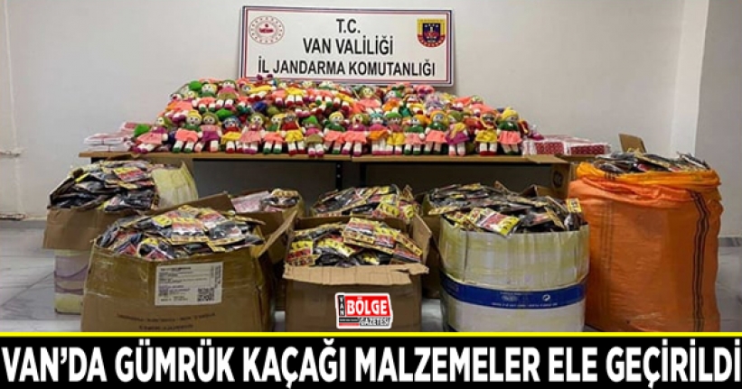 Van’da gümrük kaçağı malzemeler ele geçirildi