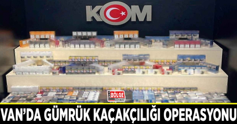 Van’da gümrük kaçakçılığı operasyonu