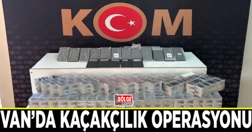 Van’da kaçakçılık operasyonu