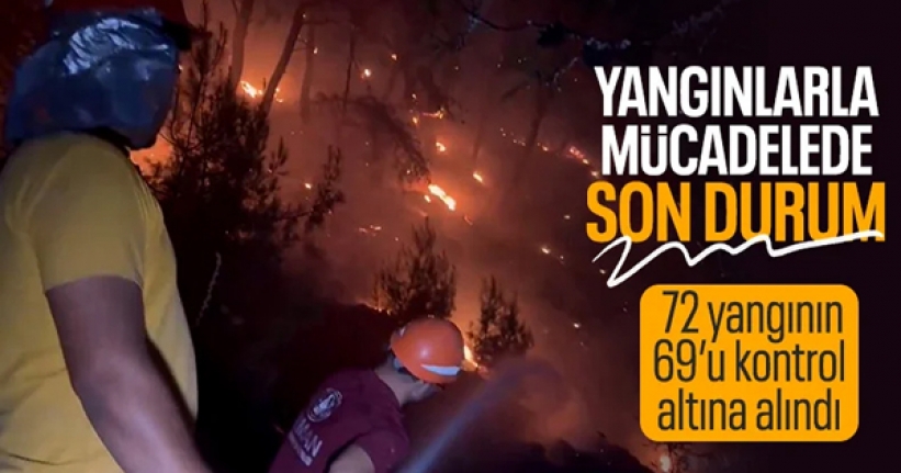 Yumaklı: 72 yangından 69'u kontrol altında