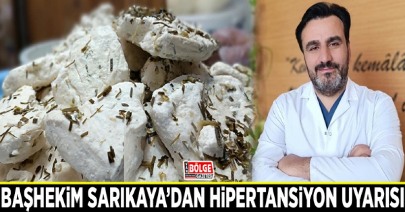 Başhekim Sarıkaya’dan hipertansiyon uyarısı