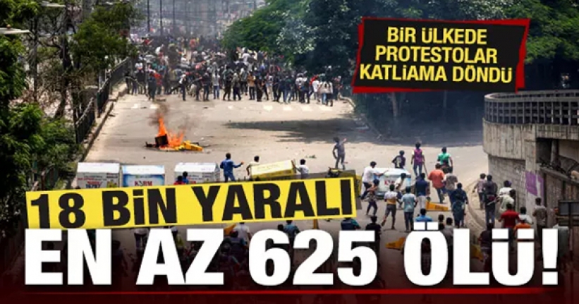 Bir ülkede protestolar katliama döndü!