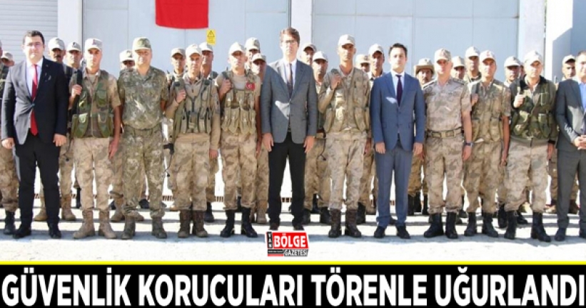 Güvenlik korucuları törenle uğurlandı