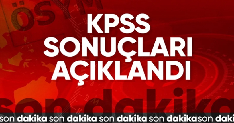 KPSS ön lisans sonuçları açıklandı