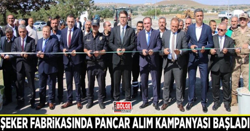 Şeker fabrikasında pancar alım kampanyası başladı