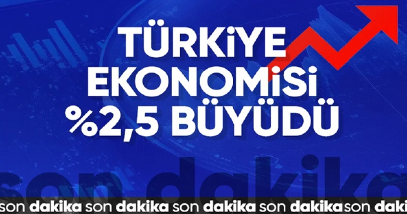 Türkiye ekonomisi 2024'ün ikinci çeyreğinde yüzde 2,5 büyüdü