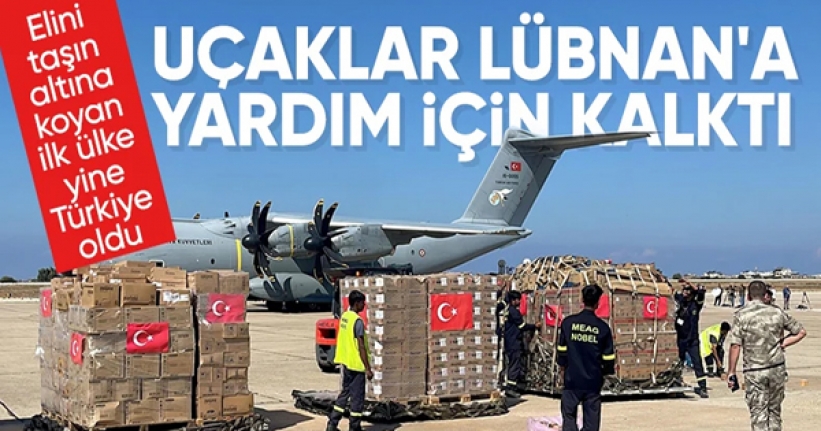 Türkiye'nin yardım uçağı Beyrut'ta