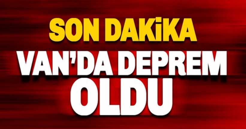 Van'da 3,2 büyüklüğünde deprem!