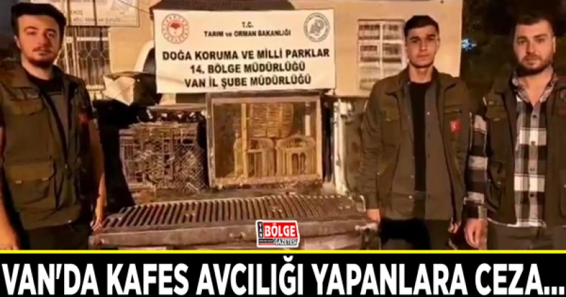 Van'da kafes avcılığı yapanlara ceza...