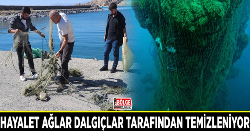 Van Gölü’ndeki hayalet ağlar dalgıçlar tarafından temizleniyor