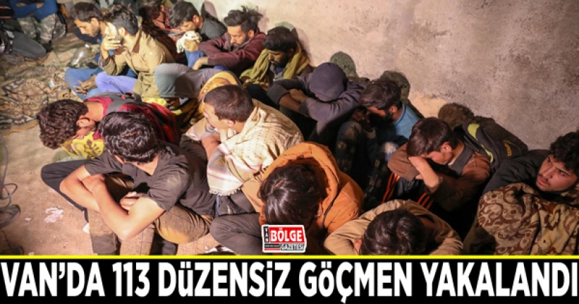 Van’da 113 düzensiz göçmen yakalandı