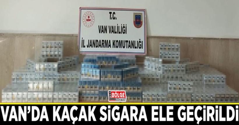 Van’da kaçak sigara ele geçirildi