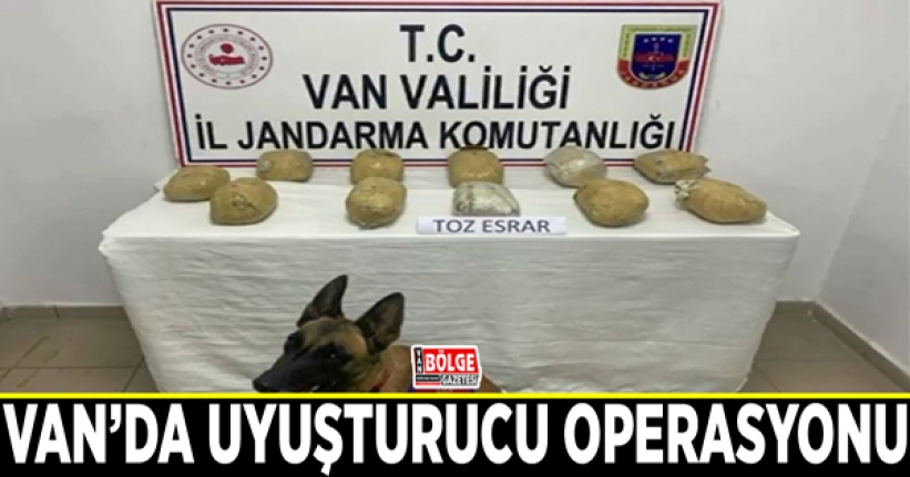 Van’da uyuşturucu operasyonu