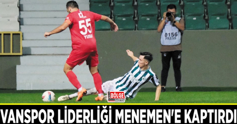 Vanspor liderliği Menemen'e kaptırdı