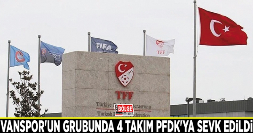 Vanspor'un grubunda 4 takım PFDK'ya sevk edildi