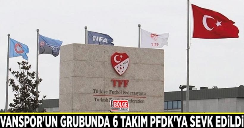 Vanspor'un grubunda 6 takım PFDK'ya sevk edildi