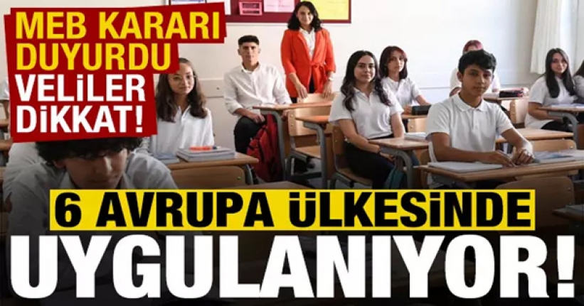 Veliler dikkat: MEB öğrencilere yasakladı!