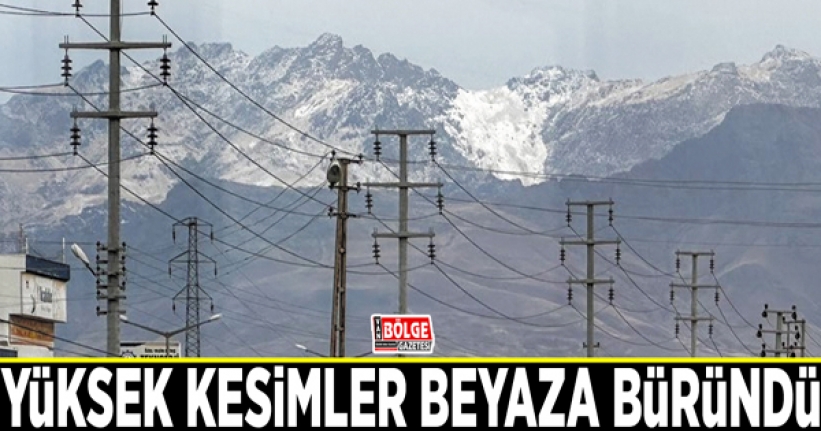 Yüksek kesimler beyaza büründü