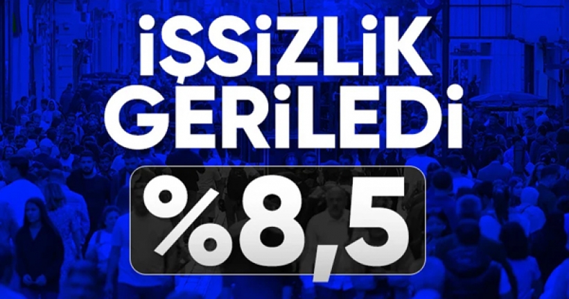 Ağustos 2024 işsizlik oranı yüzde 8,5