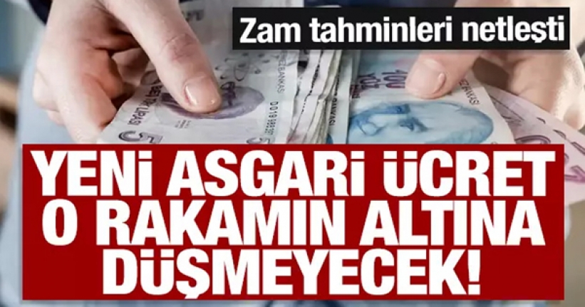 Asgari ücret o rakamın altına düşmeyecek!