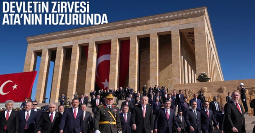 Devlet erkanı Anıtkabir’i ziyaret etti