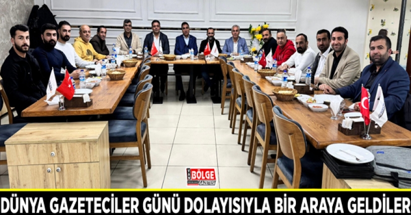 Dünya Gazeteciler günü dolayısıyla bir araya geldiler