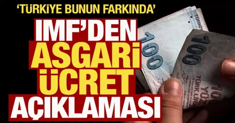 IMF'den Türkiye'deki asgari ücrete ilişkin açıklama