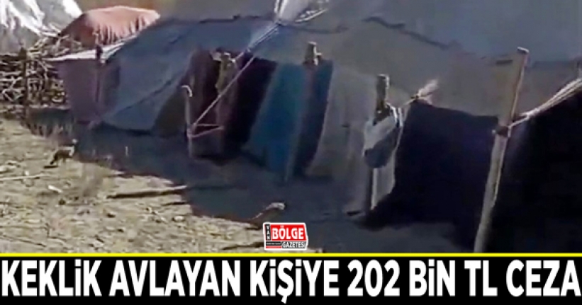 Keklik avlayan kişiye 202 bin TL ceza