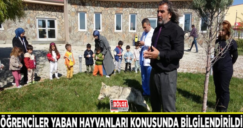 Öğrenciler yaban hayvanları konusunda bilgilendirildi