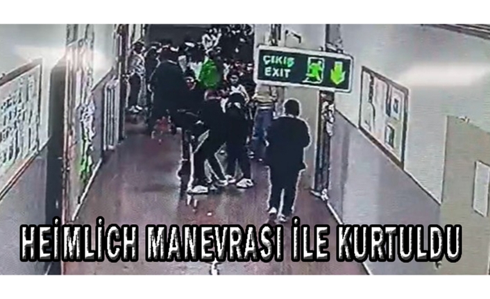 Öğrencinin boğazına kaçan cisim arkadaşının yardımıyla çıktı