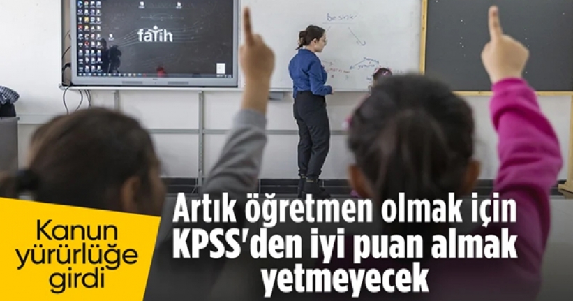 Öğretmenlik Mesleği Kanunu yürürlüğe girdi