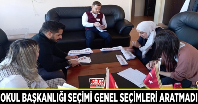 Okul başkanlığı seçimi genel seçimleri aratmadı