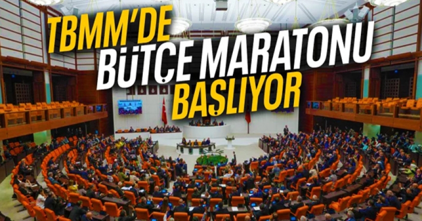 TBMM'de 2025 yılı bütçe maratonu başlıyor