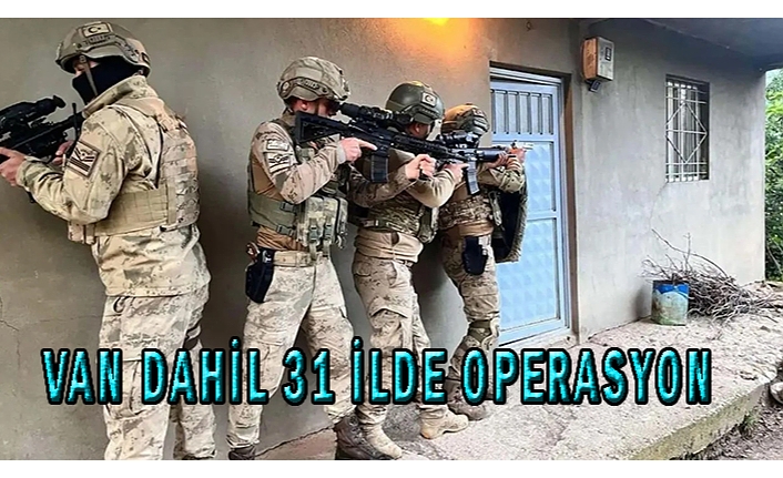 Van dahil 31 ilde Gürz operasyonu