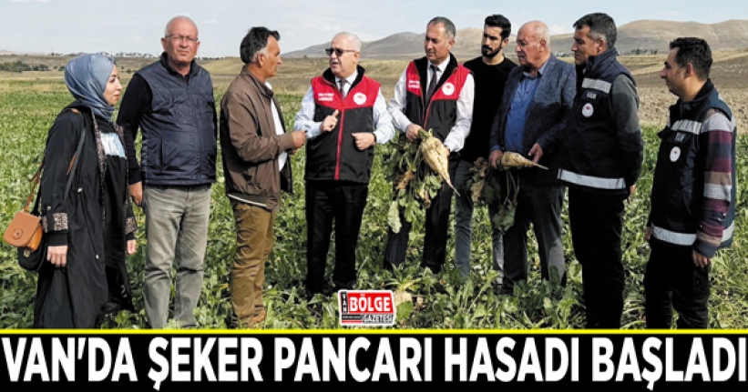 Van'da şeker pancarı hasadı başladı