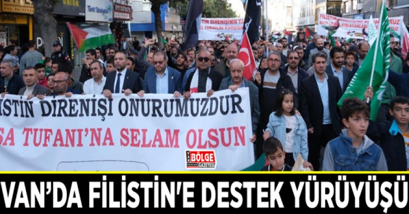 Van’da Filistin'e destek yürüyüşü