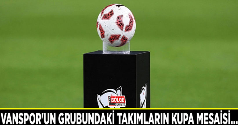 Vanspor'un grubundaki takımların kupa mesaisi…