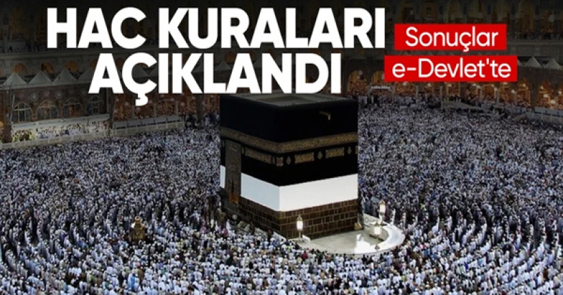 2025 yılı hac kurası sonuçları açıklandı