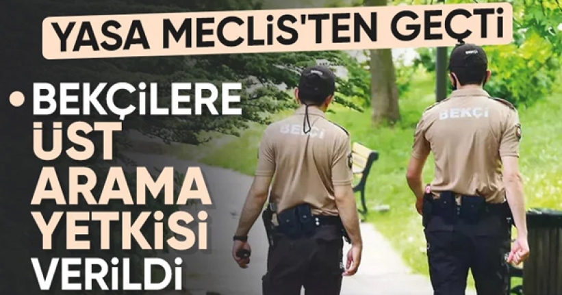 Bekçilerle ilgili yeni düzenleme