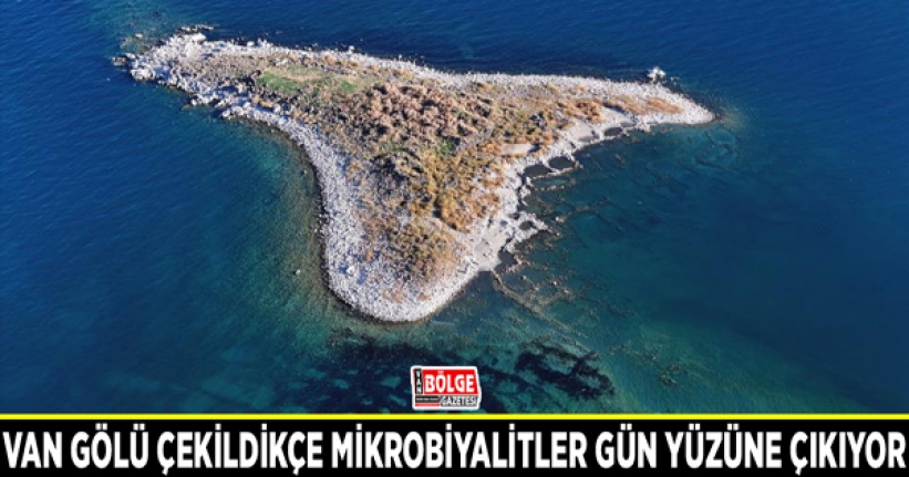 Van Gölü çekildikçe mikrobiyalitler gün yüzüne çıkıyor