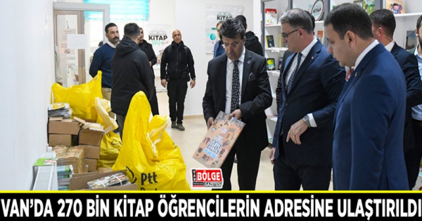 Van’da 270 bin kitap öğrencilerin adresine ulaştırıldı