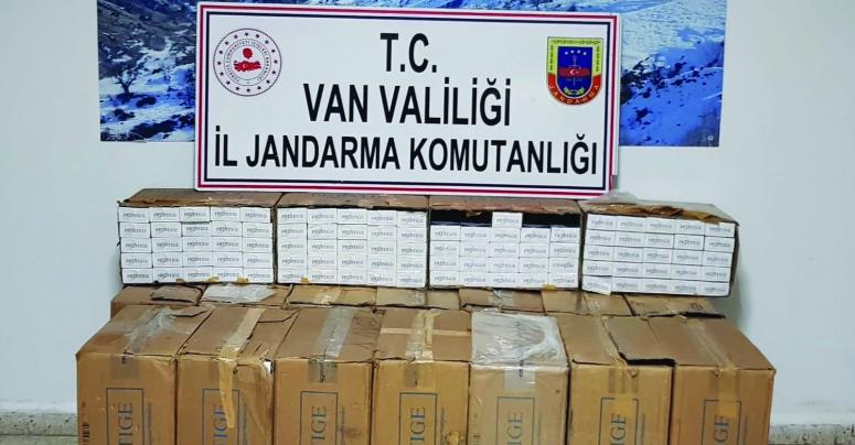 Van'da 7 bin 900 paket kaçak sigara ele geçirildi 