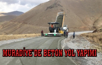 Büyükşehir, Muradiye’de 11.2 kilometre beton yol yapıyor