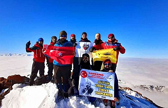 Sarıkamış Şehitleri için Erek Dağı’na tırmanış…