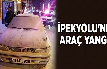 İpekyolu'nda araç yangını