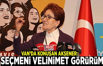 Van’da konuşan Akşener: Seçmeni velinimet görürüm