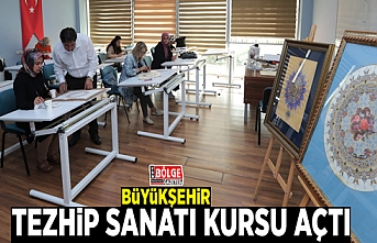 Büyükşehir tezhip sanatı kursu açtı